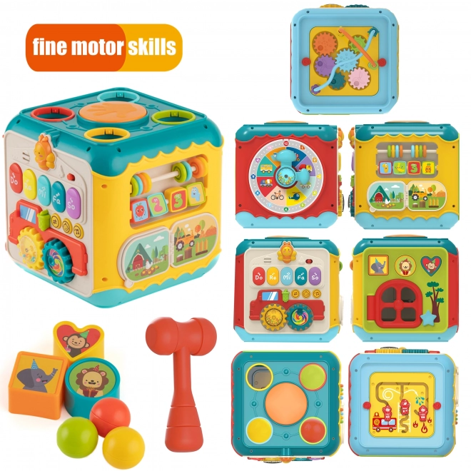 Montessori aktivna kocka 6u1