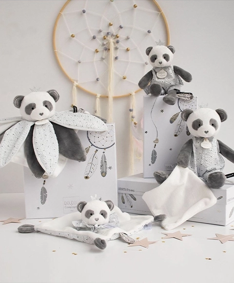 Poklon set - plišana dekica panda