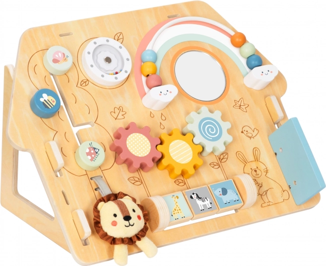 Tooky Toy Velika Drvena Manipulativna Ploča Kućica - Centar Aktivnosti