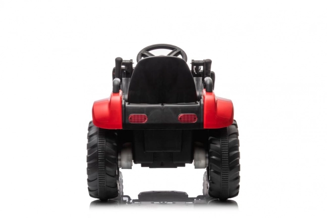 Dječji crveni traktor s punjivom baterijom i lopatom
