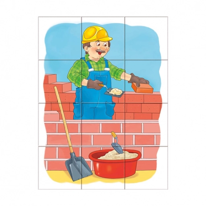 Dino edukativne kocke Zanimanja - set od 12 kocki