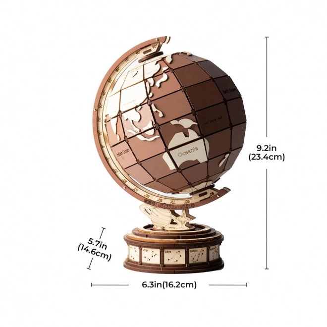 3D drvena slagalica Rolife Globus