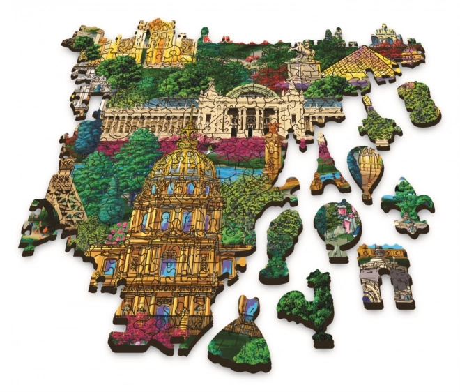 Drvene puzzle TREFL Slavna mjesta Francuske 1000 dijelova