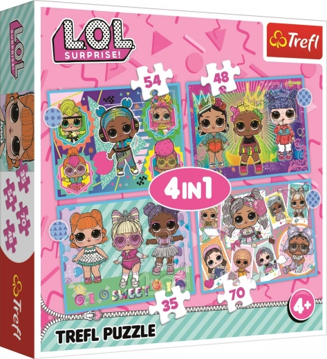 Puzzle 4u1 Upoznaj lutkice L.O.L. Surprise