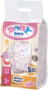 BABY born pelene za lutke 43 cm (5 kom)
