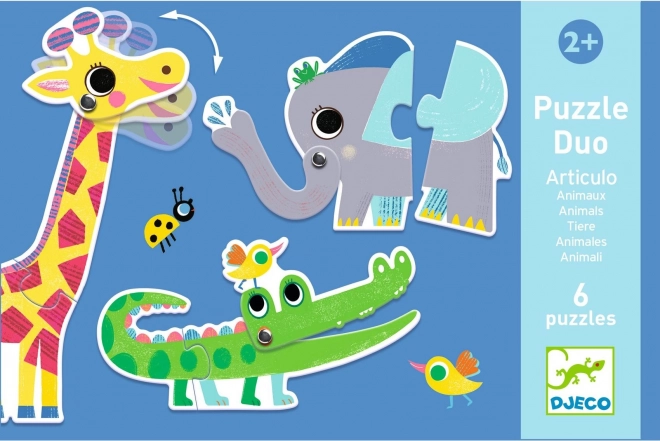 DJECO Puzzle Duo Životinje