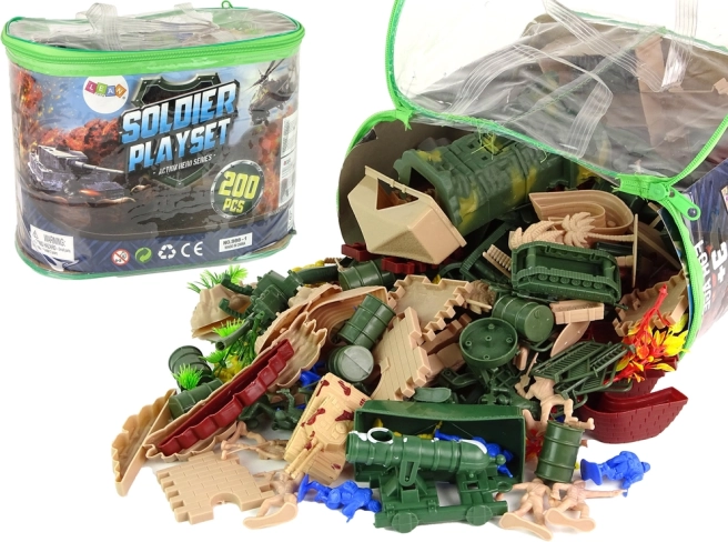Vojni set figurica, oružja i vozila – 200 dijelova
