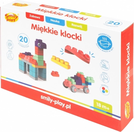 meke građevne kocke – set od 20 dijelova