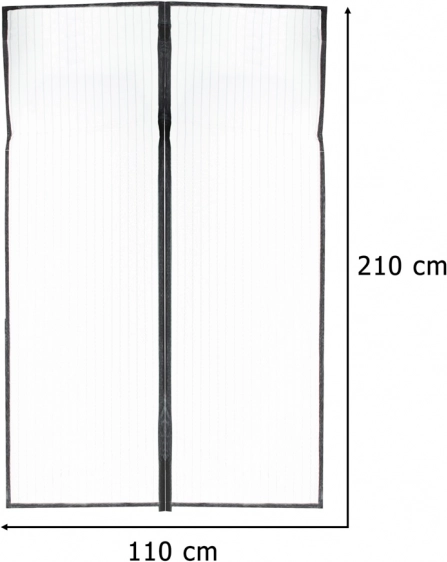 Magnetska mreža za komarce na vrata 110x210 cm
