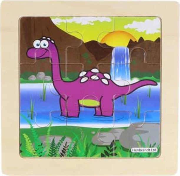 Drvene puzzle dinosaurus Stegosaurus 9 dijelova