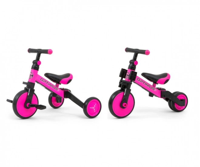 Bicikl 3 u 1 Optimus Pink