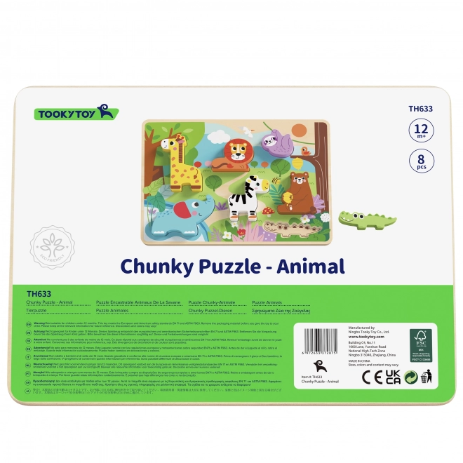 Drvene puzzle ZOO Safari za djecu