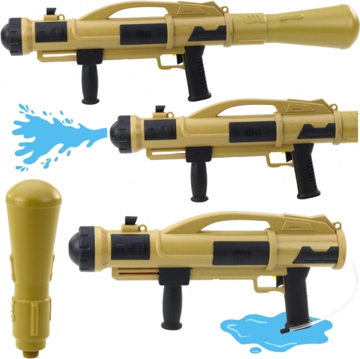 Vodeni pištolj Bazooka s pumpom 73 cm bež 1100 ml