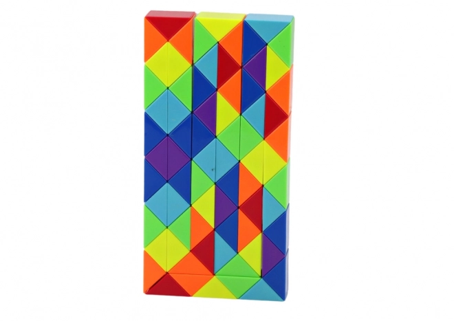 Blokovi Puzzle igra Edukativna zmija Šarena 72 dijela.