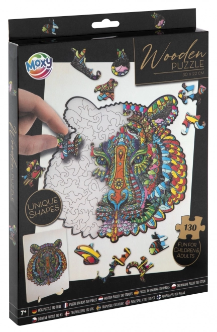 Moxy silueta puzzle tigar 130 dijelova