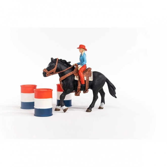 Set s figuricama Farm World Kaubojka i Utrka Oko Bačve
