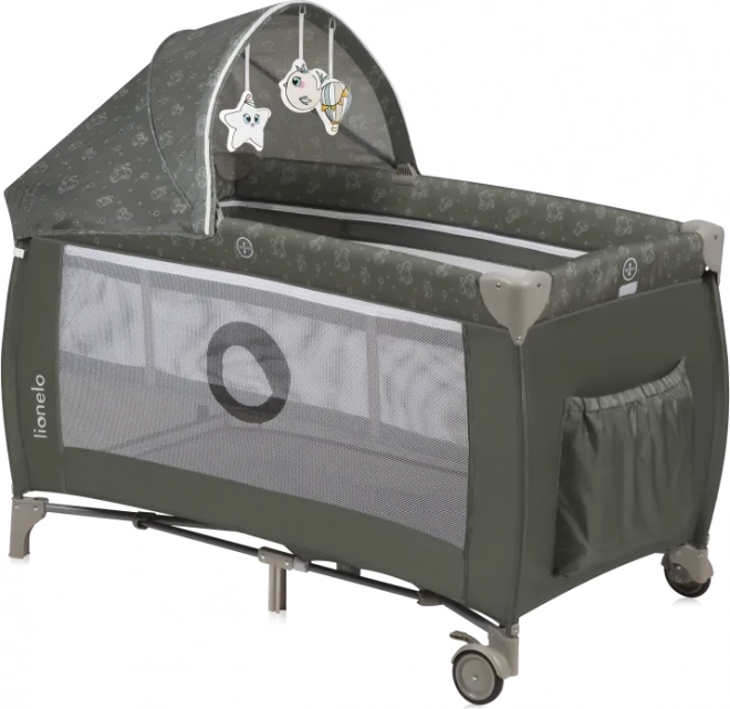 Putni krevetić Lionelo Sven Plus Beige Olive