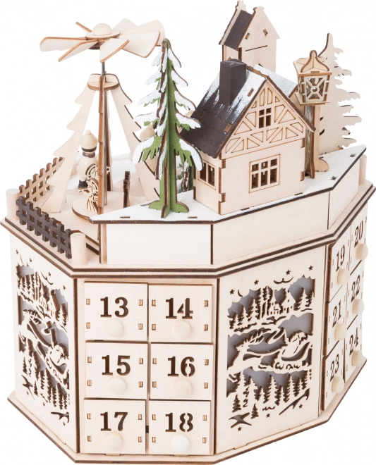 Adventski kalendar s božićnom piramidom Small Foot