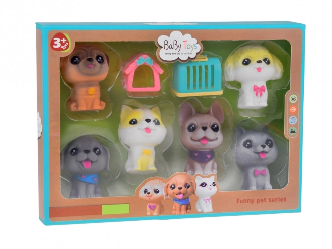 Set gumenih figura pasa