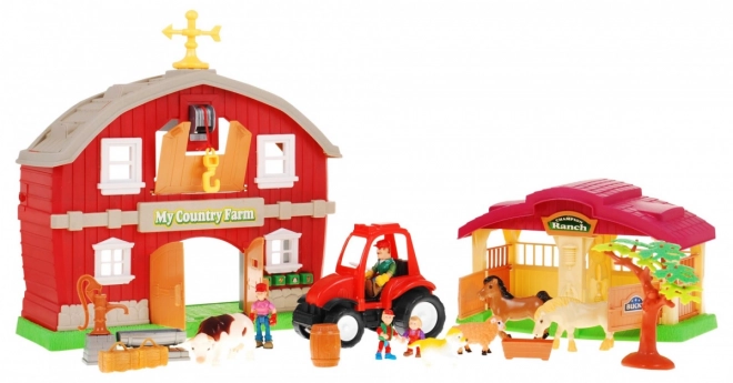 Set za djecu 3+ Farma s figurama, štalom i traktorom