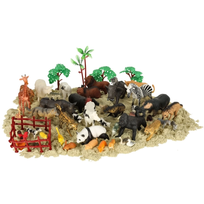 Zoo životinjske figure - 51 komada