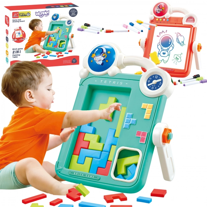 Dvostrana ploča za crtanje i igra Tetris 2u1