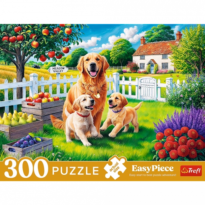 Puzzle - 300 dijelova - Psi na selu Trefl