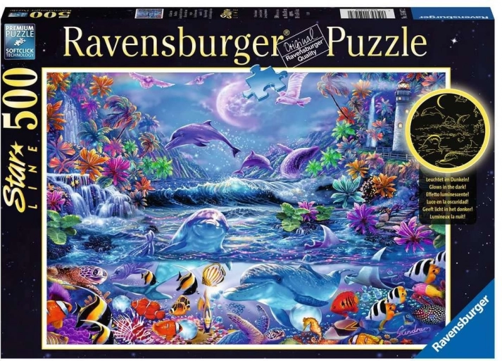 RAVENSBURGER puzzle koje svijetli u mraku – čarobni svijet 500 dijelova