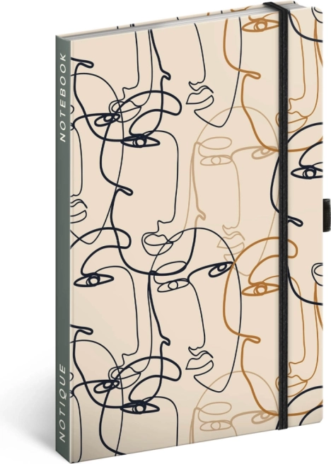 NOTIQUE crtani notes Lice 13 × 21 cm