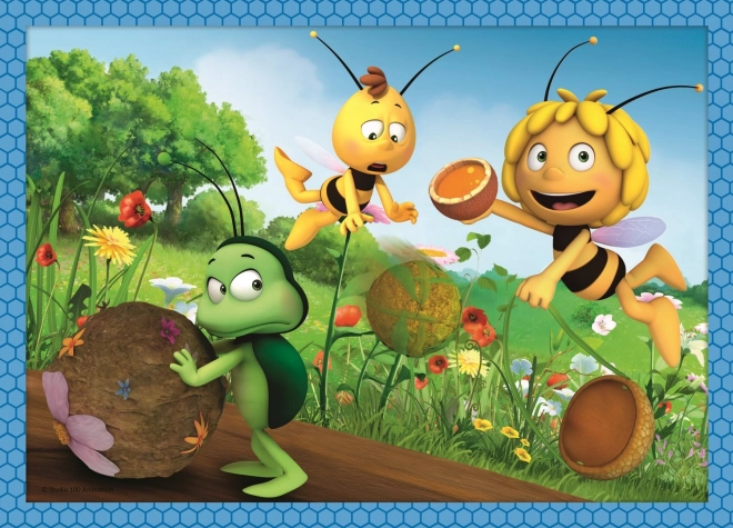 TREFL Puzzle Pčelica Maja: Avanture 4u1 (12,15,20,24 dijelova)
