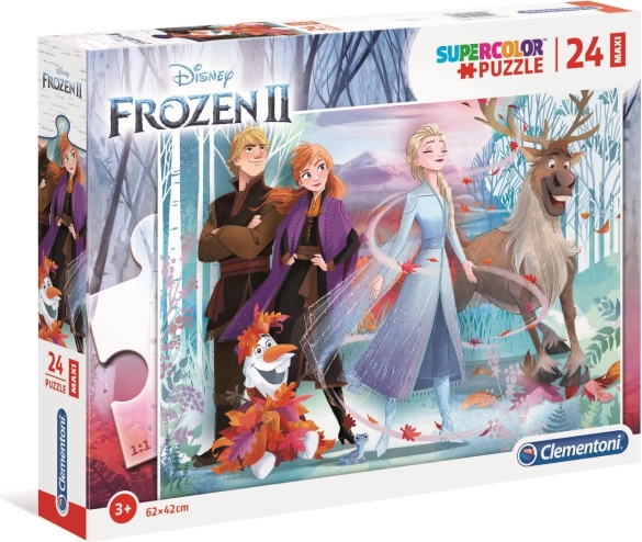 Puzzle 24 komada Maxi Super Color Snježno kraljevstvo 2