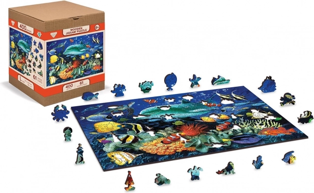 drvene puzzle avantura ispod površine 2u1, 400 dijelova