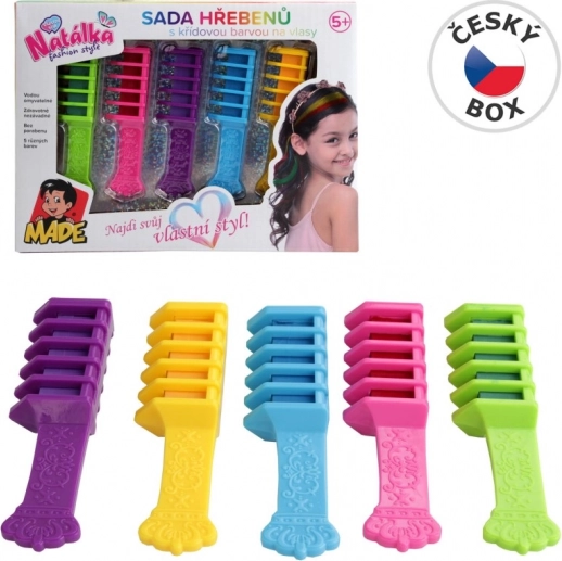 Set češljeva s kredastim bojama za kosu za djecu