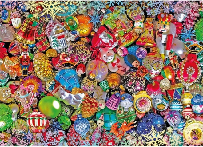 CLEMENTONI Puzzle Impossible: sjajne božićne dekoracije, 1000 komada