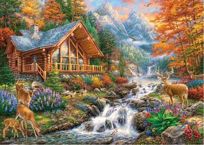 Puzzle spokoj alpski visovi 1000 dijelova