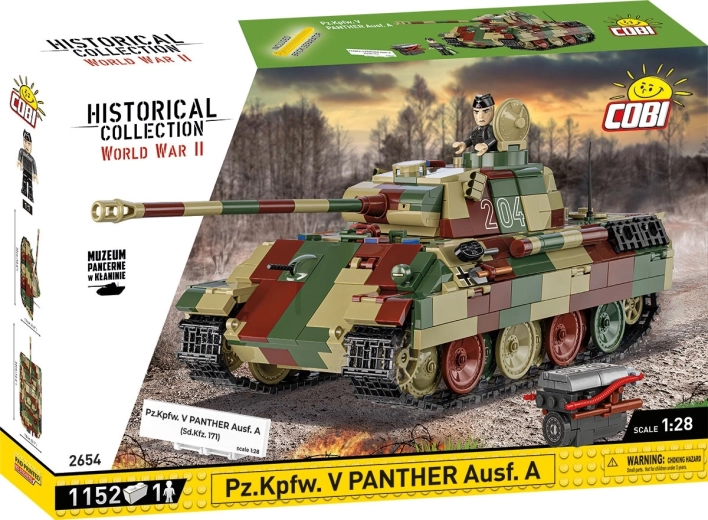 Konstruktorski set tenka Panther Ausf. A 1:28 od COBI – 1152 dijela