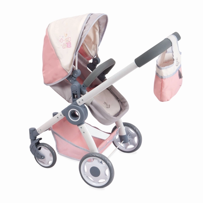 DeCuevas 80586 Sklopiva kolica za lutke 3 u 1 s torbom FUNNY 2023 - 70 cm