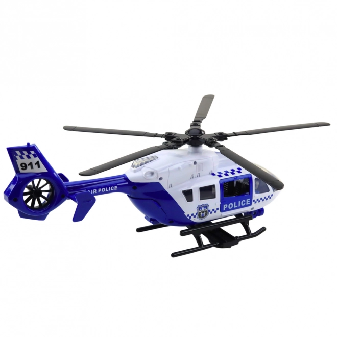 Policijski helikopter s svjetlima i zvukovima