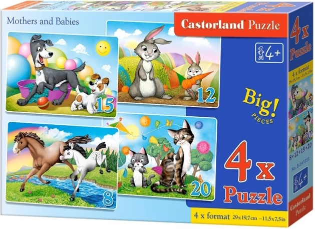 Castorland slagalica Životinjske mame i mladunci