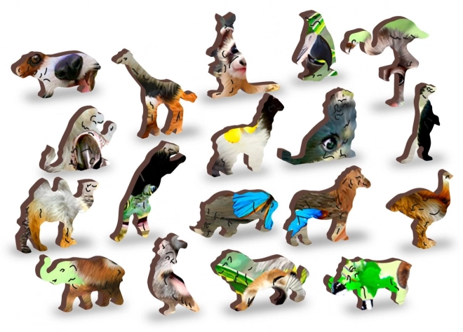 Drvene puzzle medvjeđi raj