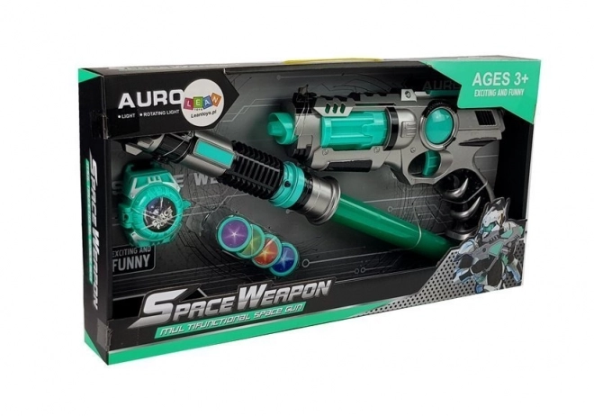 Set laserskih pištolja Light Sword Dart Thrower