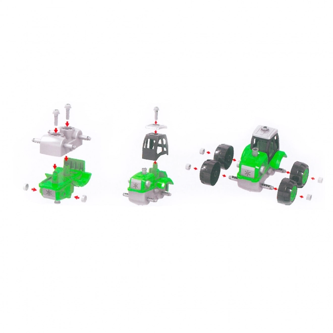 Traktor na odvijač s prikolicom