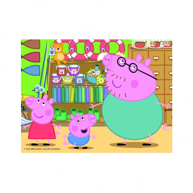 PEPPA PIG 12 Drvene licencne kocke
