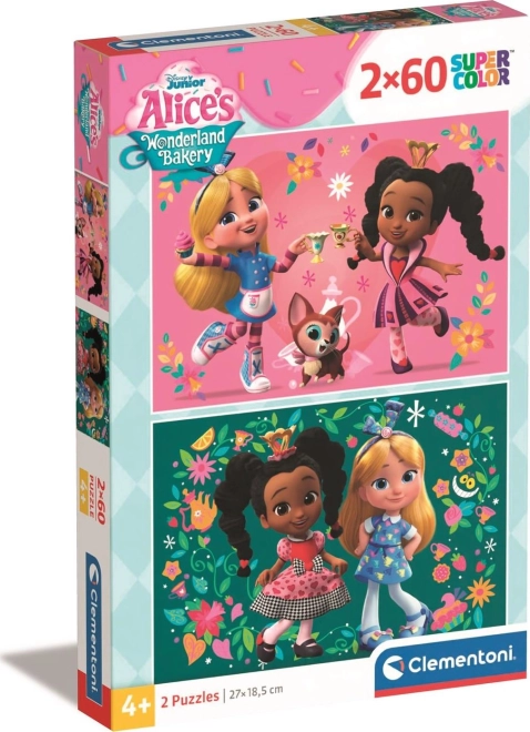 Clementoni Puzzle Alisina pekarnica u zemlji čudesa 2x60 dijelova