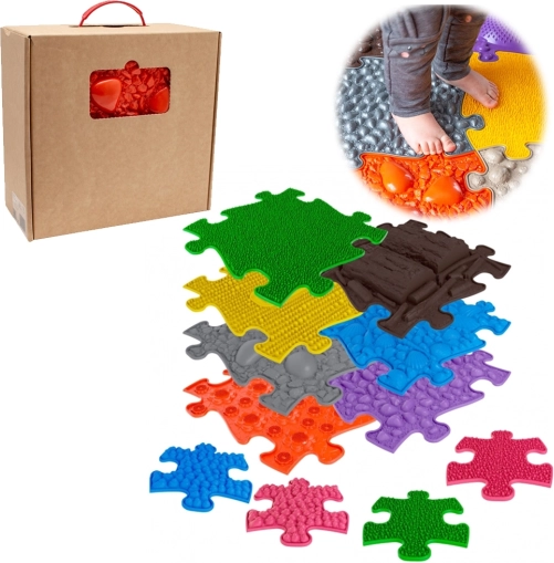 Woopie ortopedska senzorička podloga Puzzle 7 kom. + 4 male