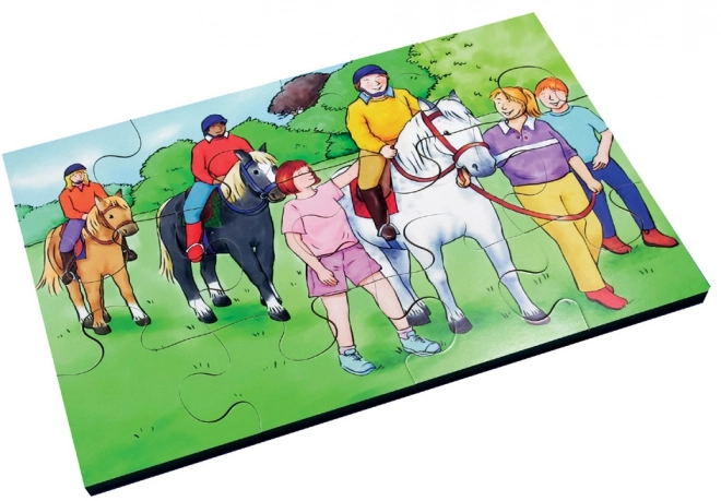 Drvene puzzle s inkluzivnim motivima, 72 dijelova