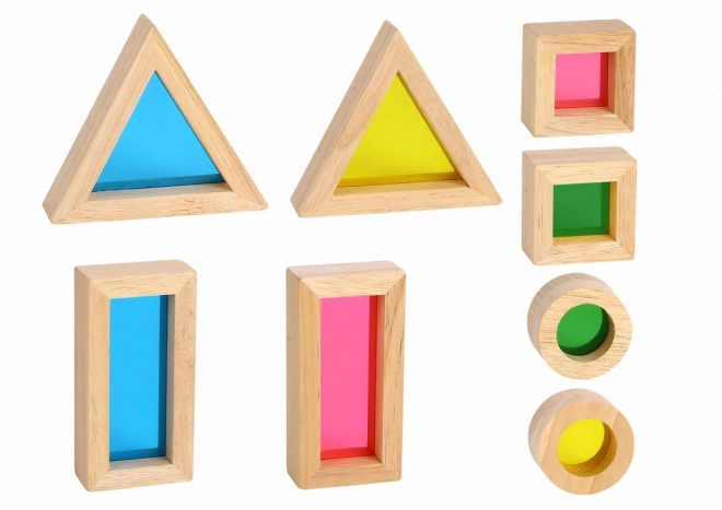 Drvene šarene zrcalne kocke TOOKY TOY