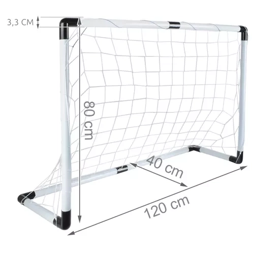 Nogometni gol + lopta + pumpa 23459