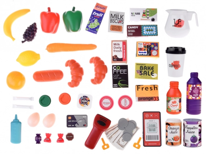 Velika slastičarna supermarketa + dodatna oprema za kolica ZA4638