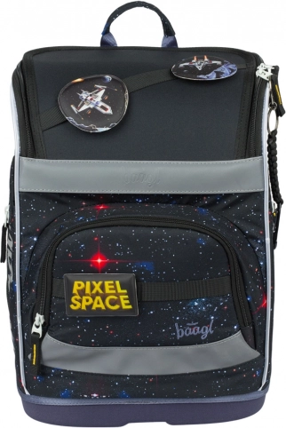 Školska aktovka Baagl Zippy Plus Pixel Space